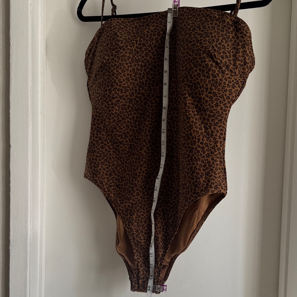 Brown Leopard Print One-Piece Swimsuit - Picture 8 of 8